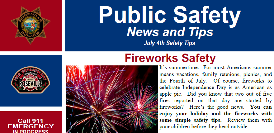 More information about "Public Safety News & Tips - Fireworks Safety & Steps to Prevent Home Burglary"